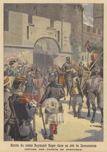 Reencenação da entrada do conde Raymond Roger de Carcassonne em sua cidade